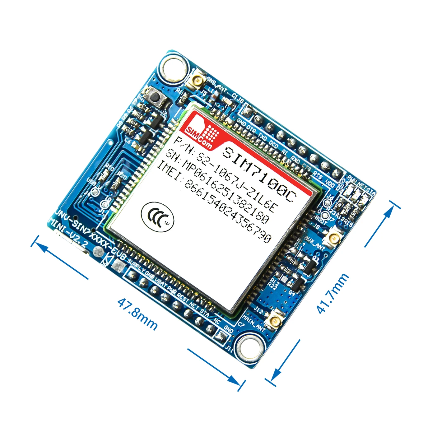 Сеть ЕС SIM7100E SIM7100C SIM7100 4G модуль макетная плата+ антенна для Arduino Raspberry Pi Android Linux Windows