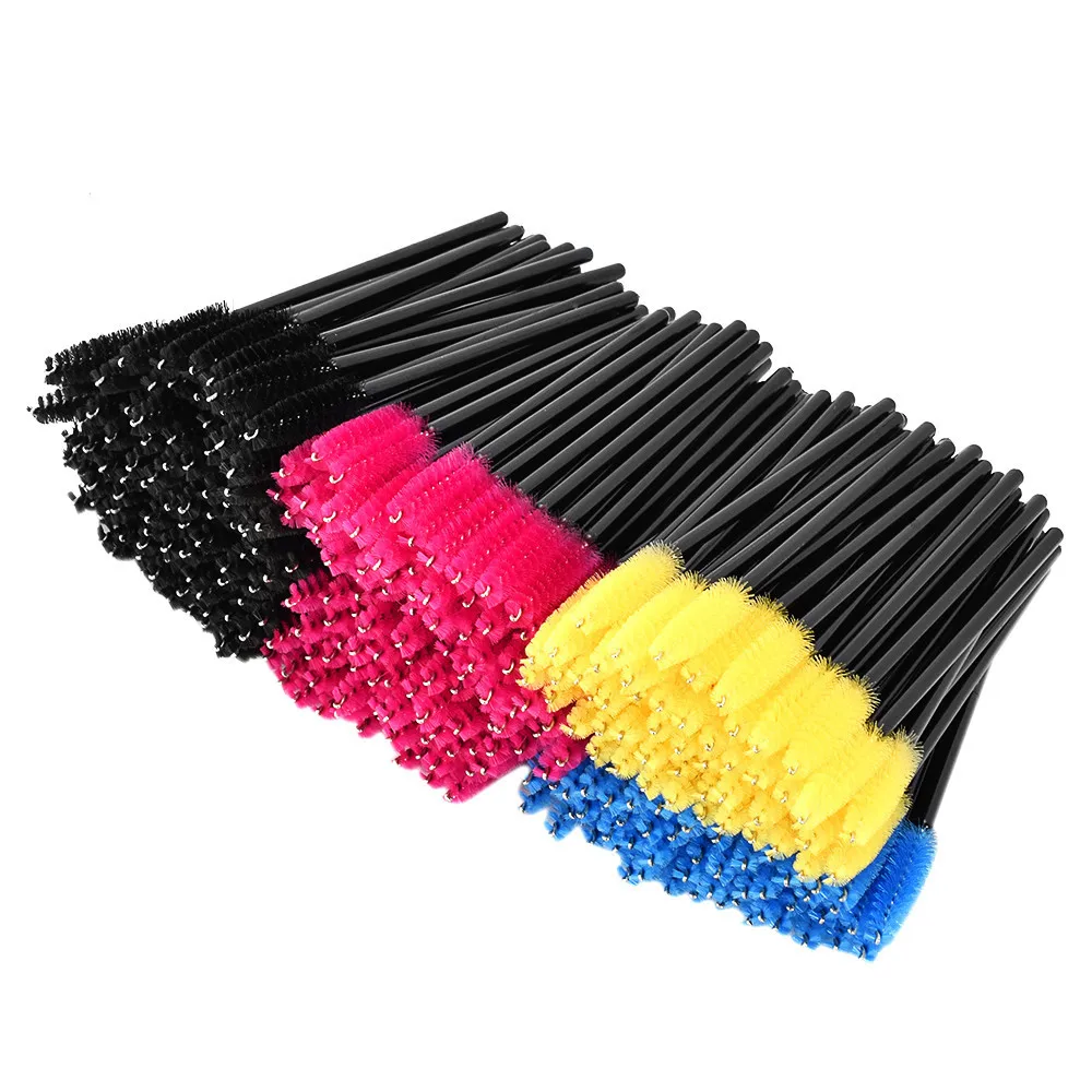 

300pcs Synthetic Fiber One-Off Disposable Eyelash Brush Set Of Brushes For Makeup de1