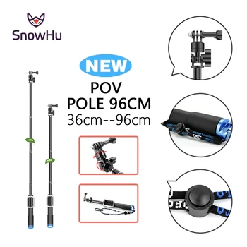 

SnowHu New Extendable Waterproof for Gopro Accessories Monopod Tripod tripe with Mount Adapter for Go Pro Hero 8 7 6 5 4 GP164