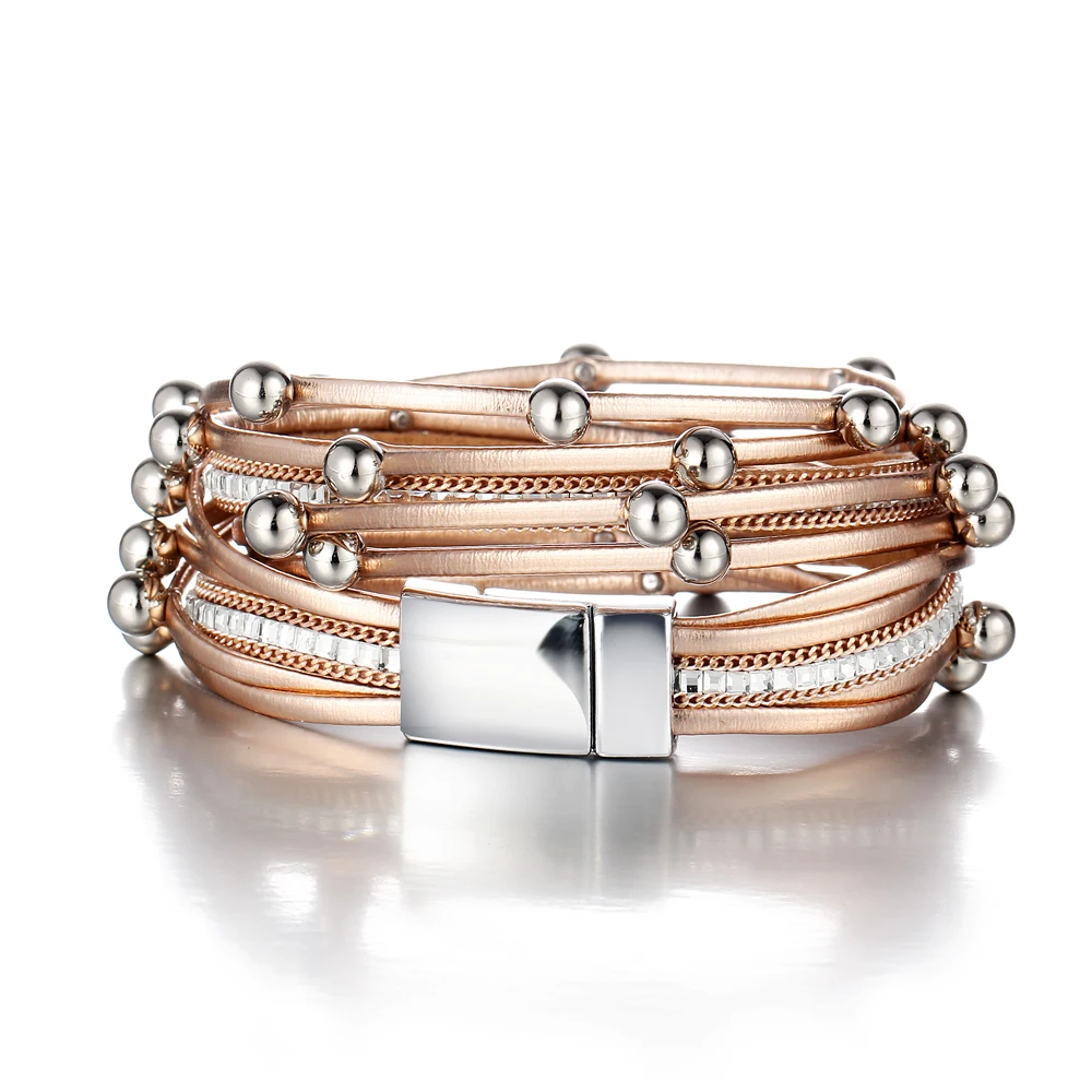 Leather Wrap Bracelets For Women Multiple Layers Charm Bracelet /& Bangle Party Fashion Jewelry dropshipping wholesale