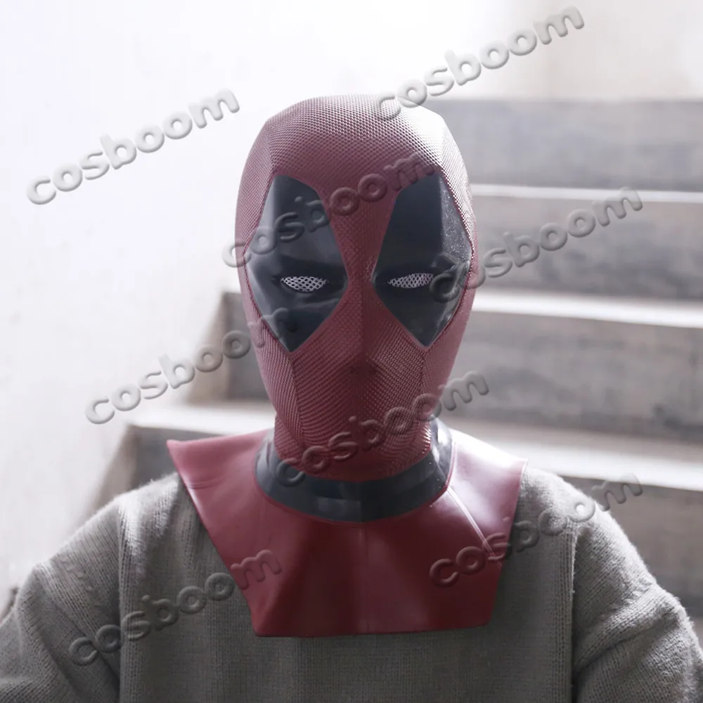 COSBOOM Deadpool 2, маска Дэдпул, ПВХ, 3D печать, для взрослых, на Хэллоуин, карнавал, косплей, реквизит, маска на все лицо, Deadpool, косплей