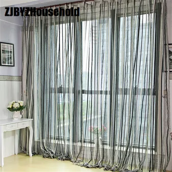 

Simple modern striped chenille screens,Tulles for Living dining room bedroom