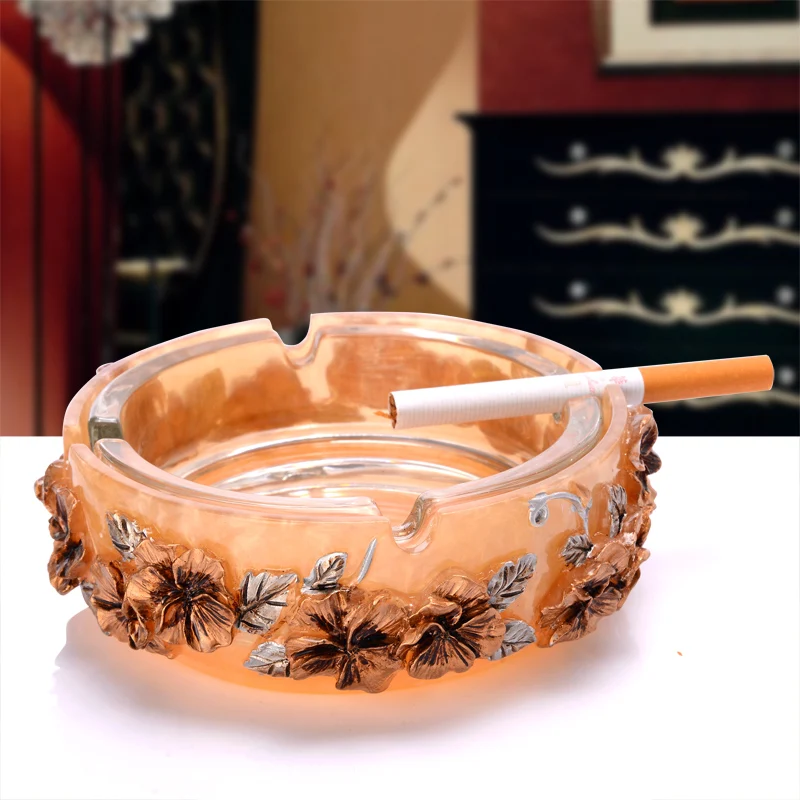 Resin Ashtray Cigarette Accessory Ashtray Holder Cosmetic Case Storage box Creative Luxury Retro