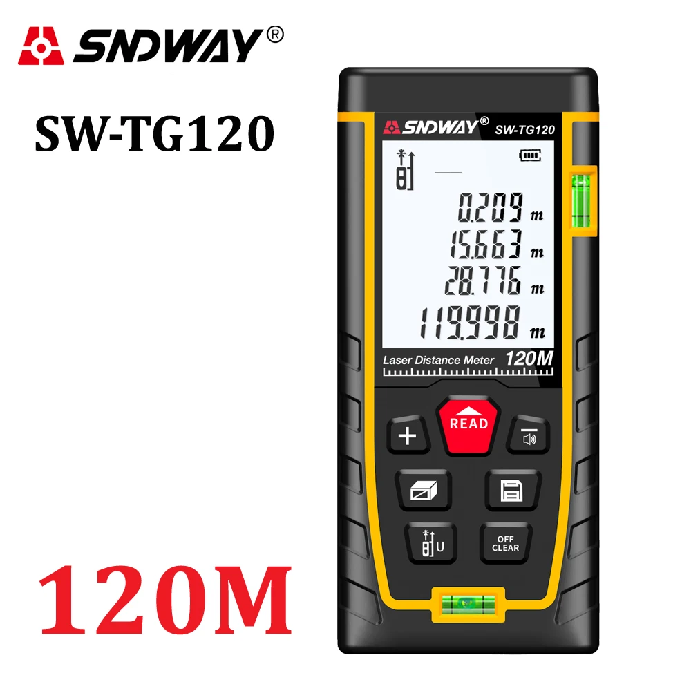 

SNDWAY Laser Distance Meter 120m 100m 70m 50m Laser Rangefinder range finder Tape Measure Trena ruler Diastimeter roulette tools