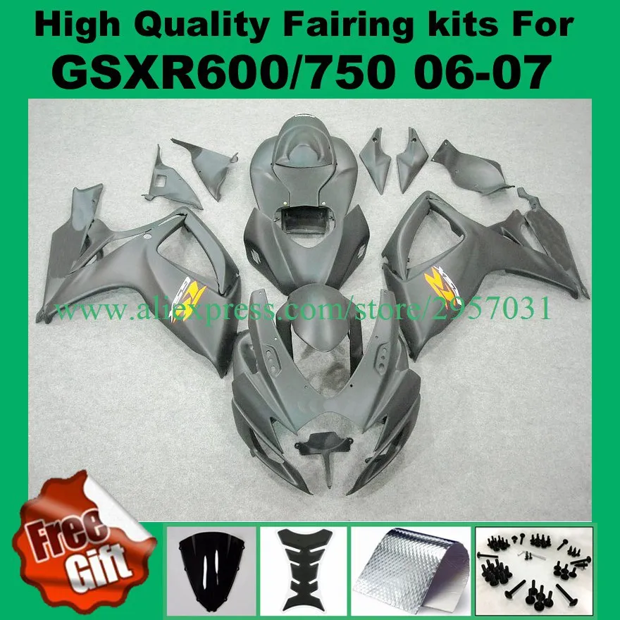 Наборы обтекателей для SUZUKI 06 07 GSXR600 GSXR750 2006 2007 GSXR 600 750 K6 K7 Обтекатели набор GSX-R600