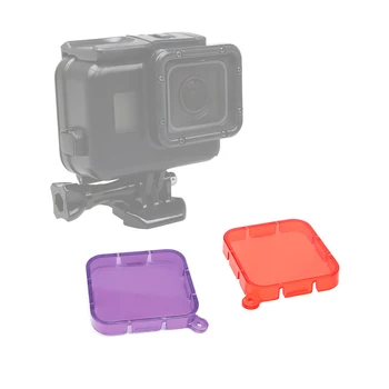 

Dive Filter Kit Red Purple Filter for GoPro Hero 5 6 7 Black Enhances Colors for Various Underwater Video Photography
