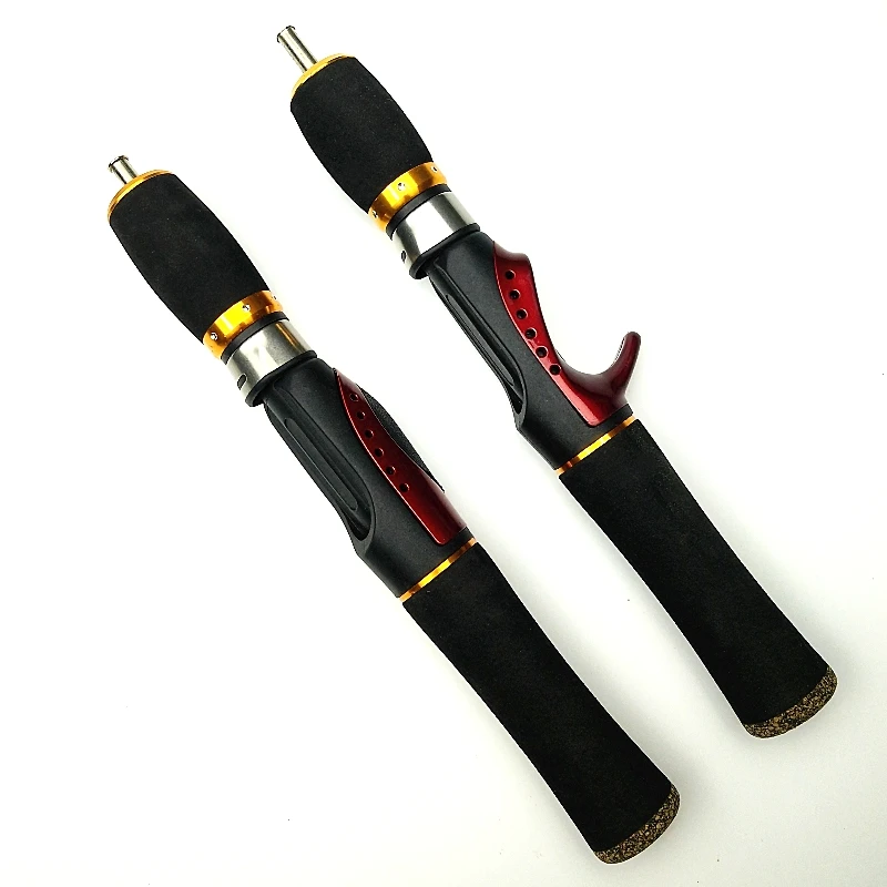 ice fishing rod double tips winter fishing rods 2 sections length 0.55m 0.66m casting rod set spinning pole short fishing tackle