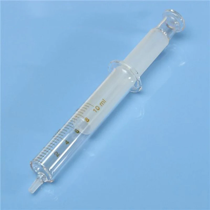 5 pcs/lot Glass Syringes 2ml Glass Sampler 5ml Lab Glassware Glass