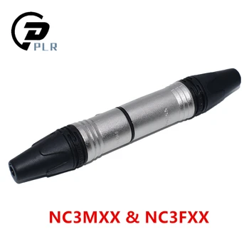 

50Pcs/lot 25PCS NC3MXX & 25PCS NC3FXX Male and female A set 3Pin XLR Connector withe Original