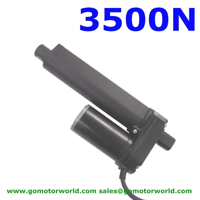 Waterproof 12V 24V 550mm adjustable stroke 3500N 770LBS load 5mm/s speed DIY linear actuator LA1035