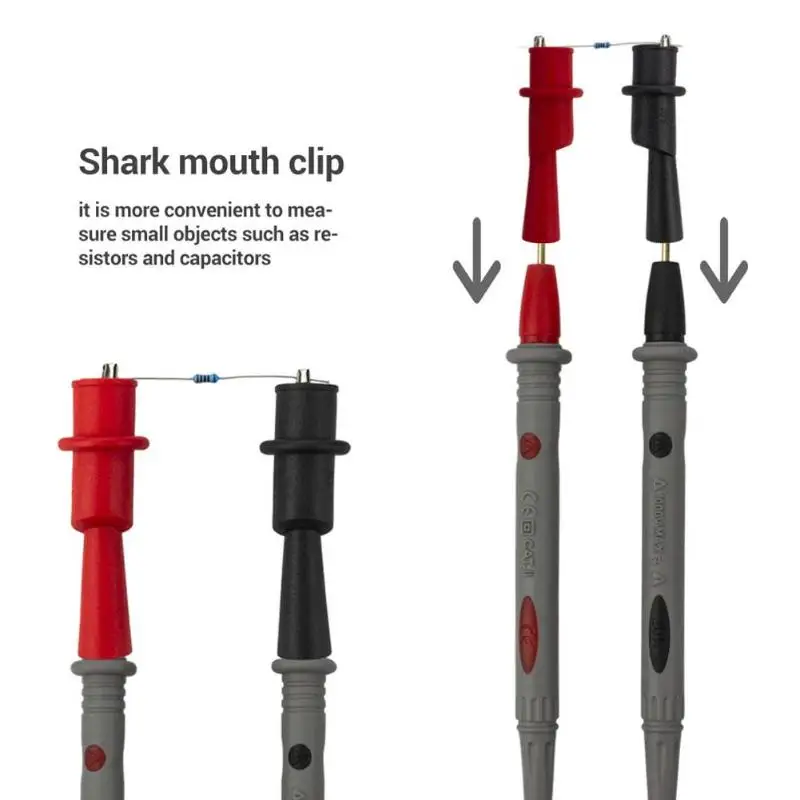2 шт. датчики для мультиметра цифровой мультиметровый кабель метр тест 1000 В 20А игольчатый многометровый зонд провод ручка кабель
