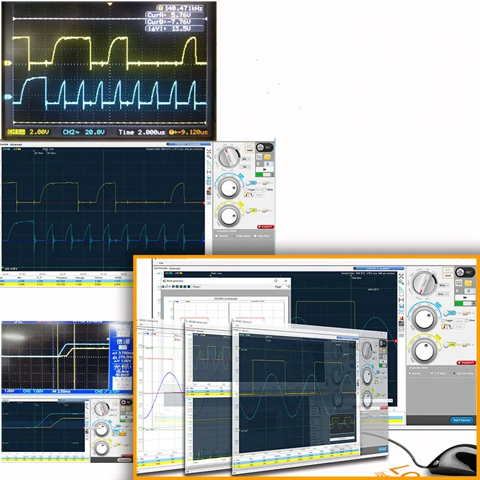2 CH USB PC Virtual Digital Oscilloscope 20M Bandwidth 50 MSa/s Samplinmg Rate Support Android Phon