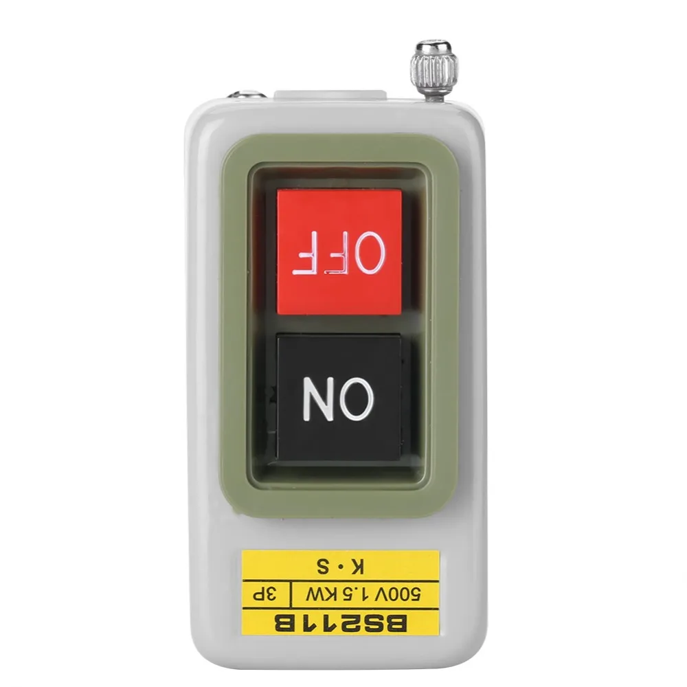 

Self-Locking 3P On/Off Power Push Button Switch AC 220V/380V BS211B