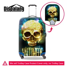 Dispalang Музыкальный Чехол с черепом для путешествий и багажа, защитный чехол для 18-30 дюймов, чехол на колесиках, прочный чемодан, чехол на молнии