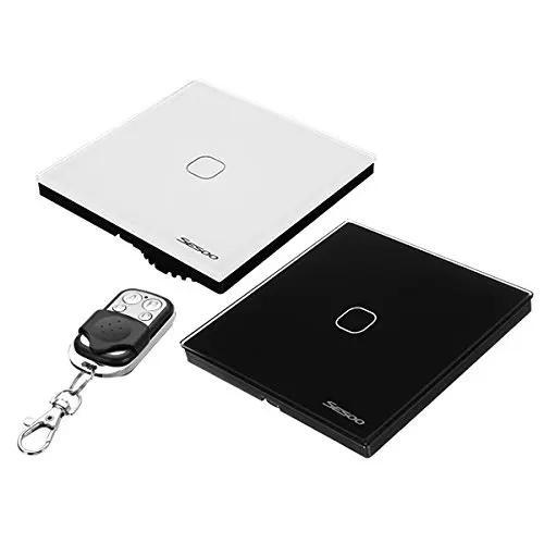

EU/UK Standard Smart Touch Switch Remote Control Wall Switch 1 Gang 1 Way Wireless Light Switches Smart Home Support Broadlink