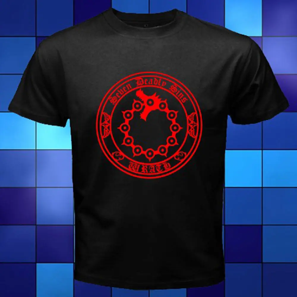 Новая футболка Nanatsu No Taizai The Seven Deadly Sins черная Размер S M L XL 2XL 3XL Подарочная Футболка
