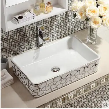 

Wei yu the stage basin square Ceramic sinks hands pool basin Household toilet lavabo