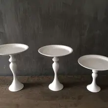 Свадебный стол Центральный высокий торт десерт конфеты Декор белая металлическая, для подставки для пирожных свадебный торт стенд/торт сковорода/Кекс дисплей