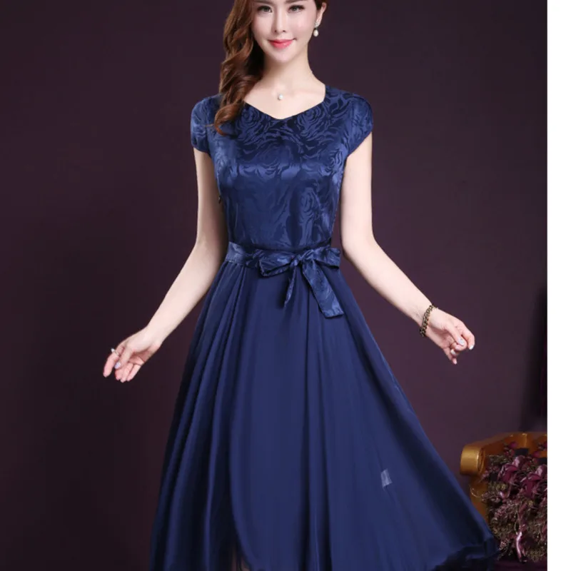 Fashion women's new high quality dress elegant dress plus size red