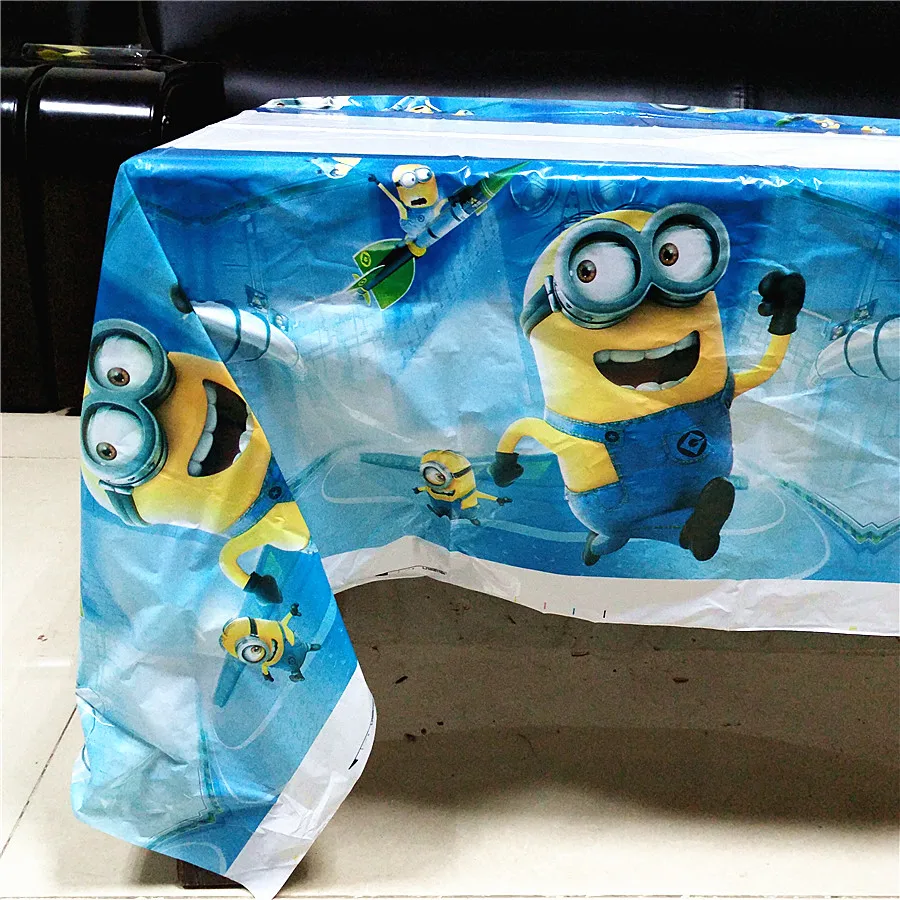 Minions Party Set Kinder Geburtstag Trinkhalme Teller Tischdecke Kerze Serviette