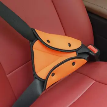 

VODOOL Car Seat Safety Belt Cover Adjustable Triangle Auto Interior Safety Seat Belt Pad Clips Baby Child Protection Car-Styling