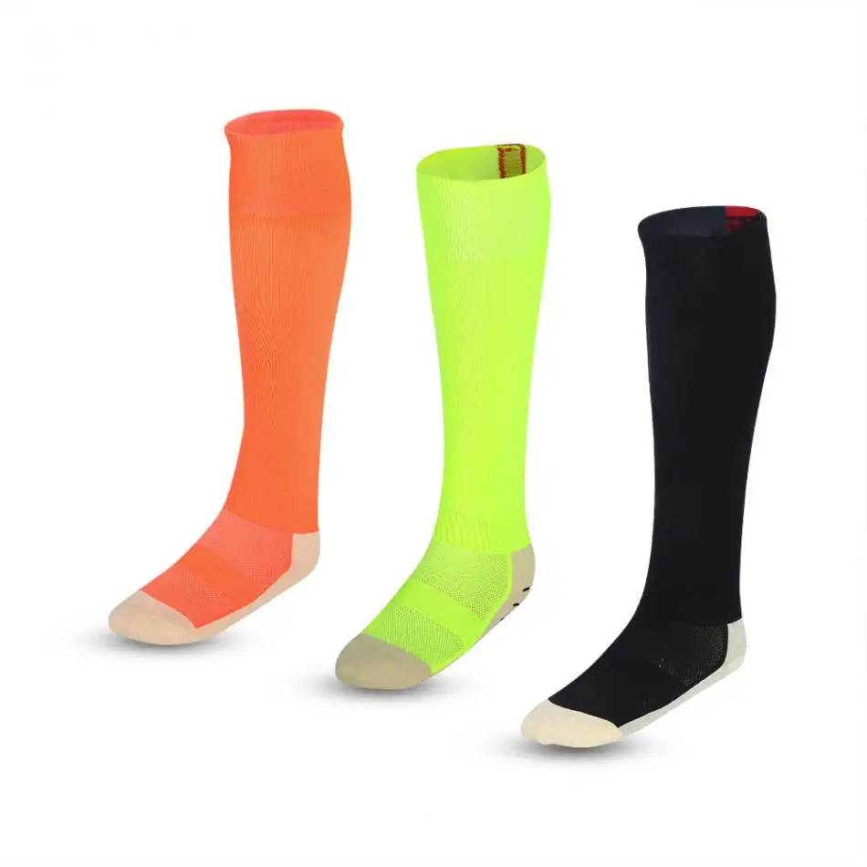 3 Colors 1 Pair Cotton Long Soccer Sock Non slip Sport Football Ankle