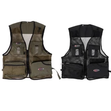 Мульти-карманный нейлоновый сетчатый жилет для рыбалки фотография быстро-Спортивная кофта для кемпинга пешего туризма Велоспорт охотничье оборудование 5 размеров