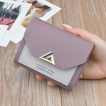 

Fashion Women Wallet Pu Leather Card Holder Female Luxury Short Wallet Purse Zipper Wallets Casual Standard Wallets For Ms Walle
