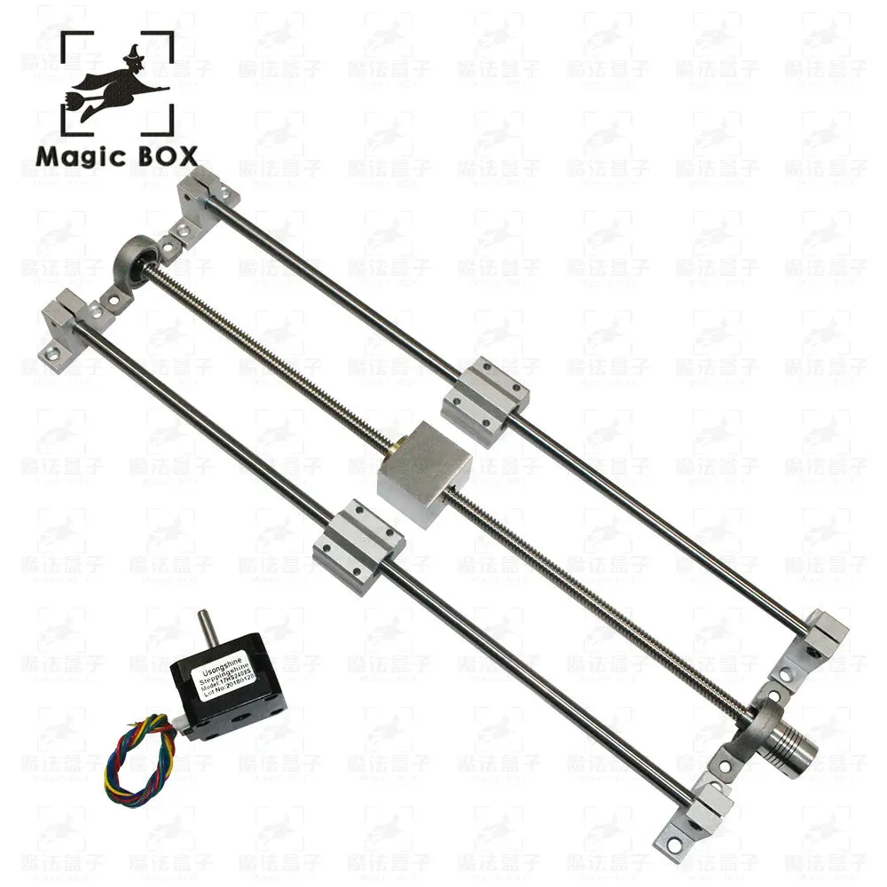 

3d pinter guide rail sets T8 Lead screw length 300mm + linear shaft 8*300mm+KP08+SK8+ SC8UU + nut housing +coupling + step motor