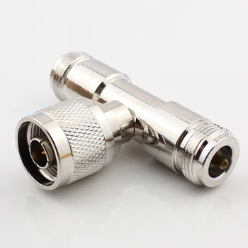 

20pcs N-KJK N Type One Male Turn Two Female Cable Connector Plug N Male To Female Adapter N Tee Communication Links Jack
