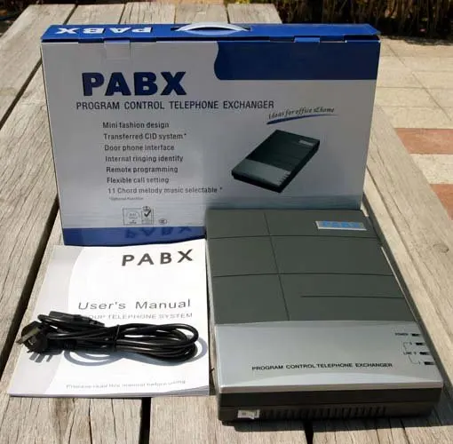 High quality VinTelecom CS208 Telephone pabx system with 2phone lines + 8extensions for SOHO office use