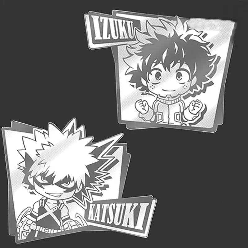 

2pcs/lot My Hero Academia Boku no Hero Academia Anime Metal Stickers for Laptop Phone DIY Decorative Decal Sticker