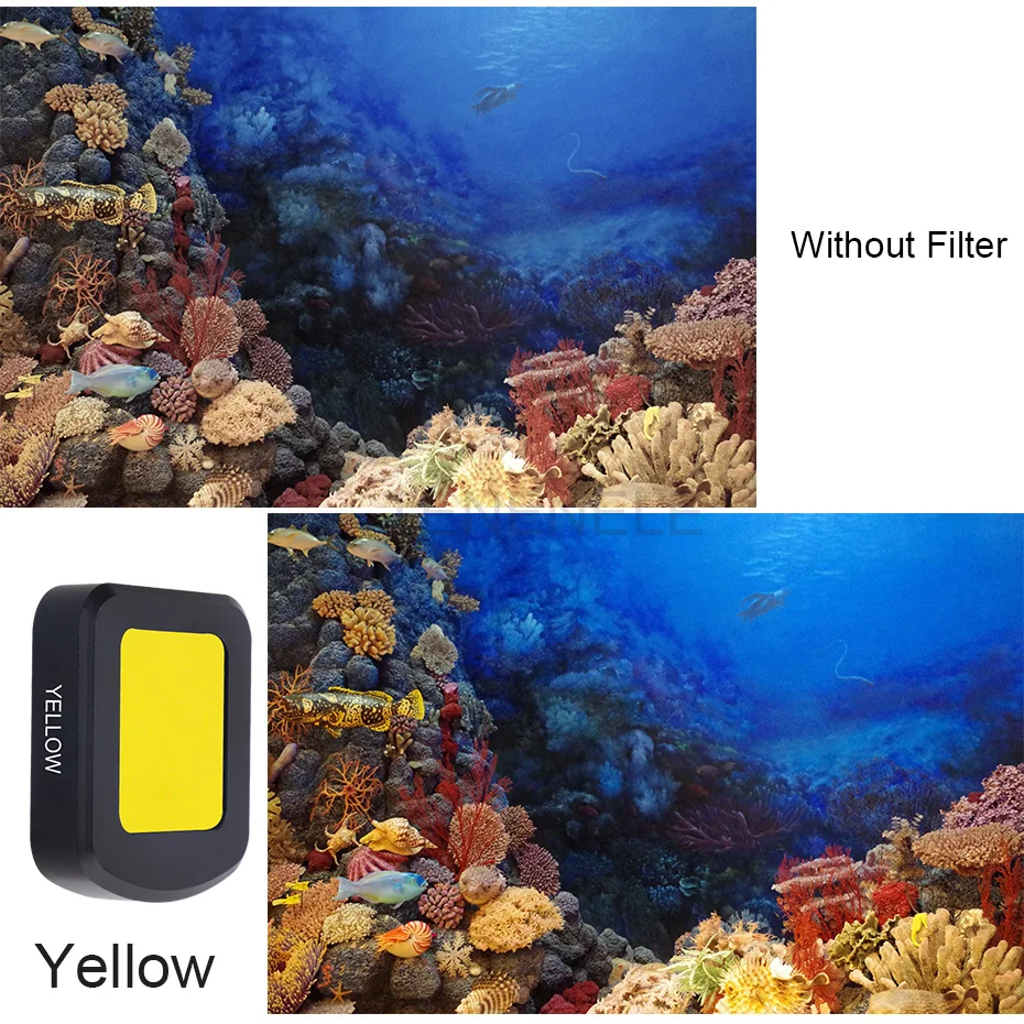 Фильтр для экшн камеры водонепроницаемый чехол Sjcam SJ8 Pro/Plus/Air UV поляризационные