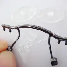 Замена моста для очков без оправы, цвет пистолета очки для носа, нержавеющая сталь очки мосты TB-146 пистолет