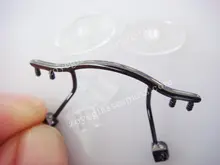 Substituição da ponte dos eyewear para o quadro sem aro, ponte do nariz dos eyewear da cor da arma, pontes de aço inoxidável do eyewear tb-146 arma