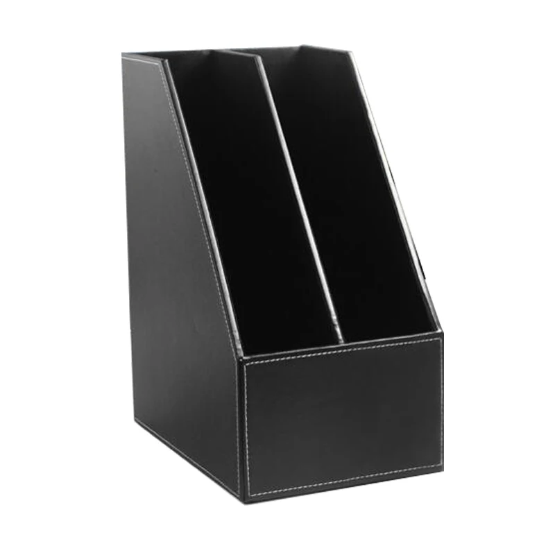 PU Leather Document Tray Files Tray Black Brown High End Office