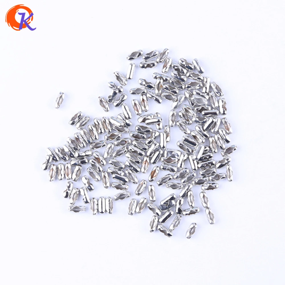 

Cordial Design Accessories 200pcs 5*1mm High Quality Silver Plated Ball Chain Connector Jewelry Findings CDWB-517845