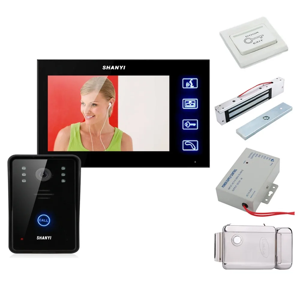 

Electric lock-control 7 inch LCD Color Video door phone Intercom System Home Security Camera Monitor Night Vision