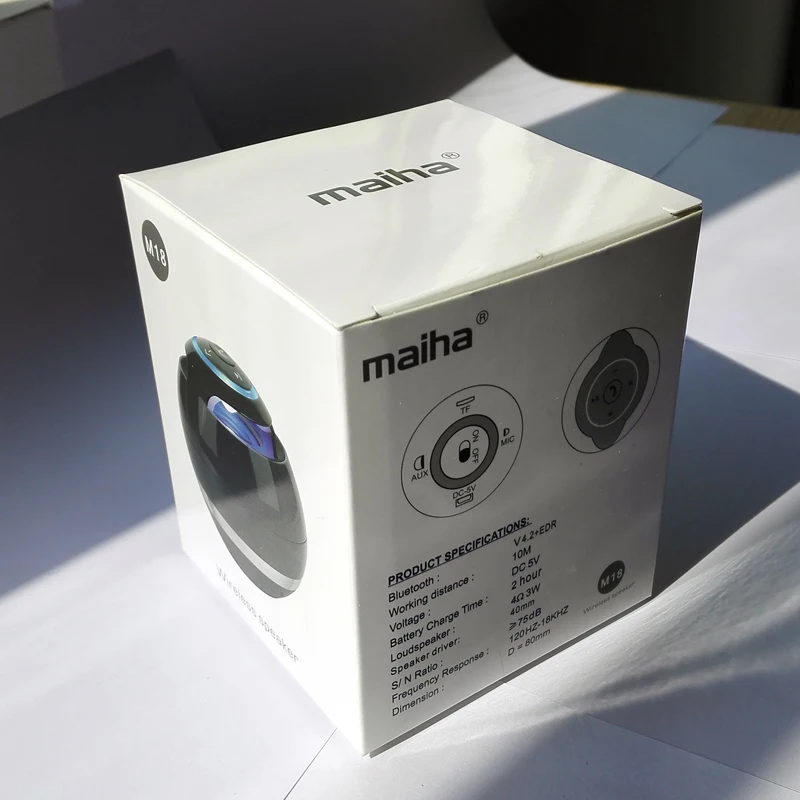 Maiha M18 Портативный беспроводной мини Bluetooth динамик супер бас бумбокс звуковая
