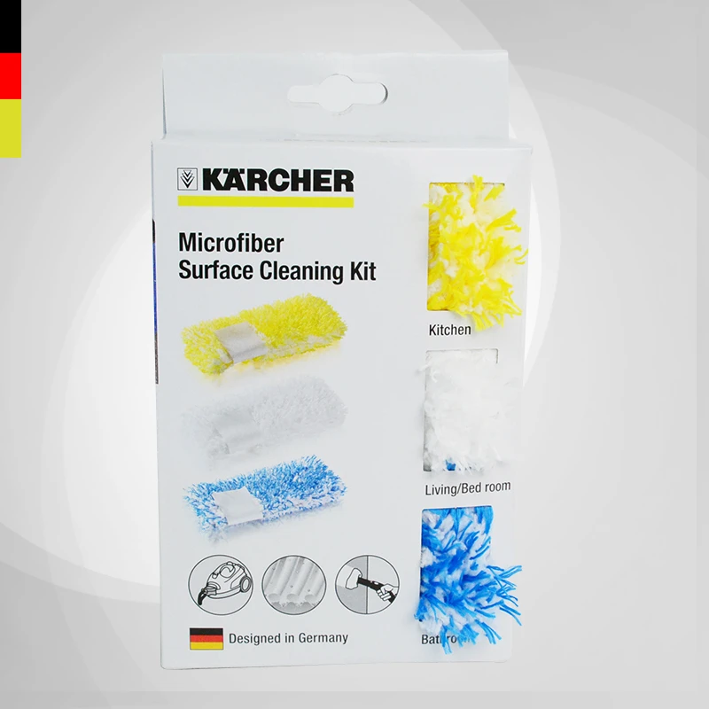 3pcs/lot KARCHER steam cleaner accessories super long fiber handcuffs cloth set SC series / SC2 / SC3|Steam Cleaner Parts| - AliExpress