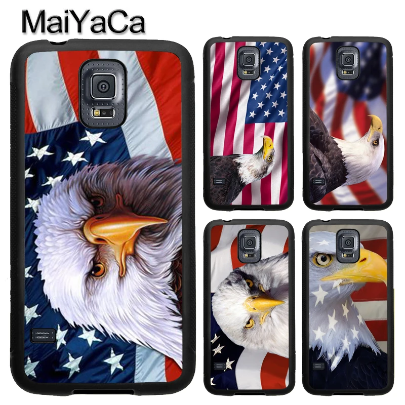 MaiYaCa American Bald Eagle Flag Phone Case For Samsung Galaxy S9 S8