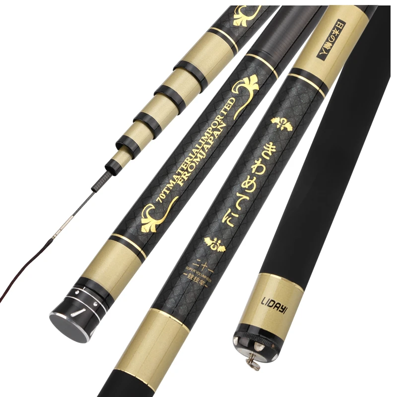 “ Mão de Alto Pesca Ultraleve Pólo Carbono Super