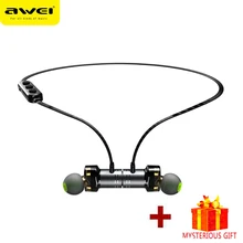 Awei стерео hands free спортивные наушник блютуз беспроводные наушники гарнитура бега с микрофоном вкладыши earbuds микронаушник aptx hd для телефона андроид Xiaomi Redmi Mi Apple iPhone Huawei Honor Samsung Meizu Sony
