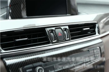 

Yimaautotrims Center Air Conditioning AC Outlet Vent / Warning Lights Frame Cover Trim Fit For BMW X2 F39 2018 - 2020 Interior