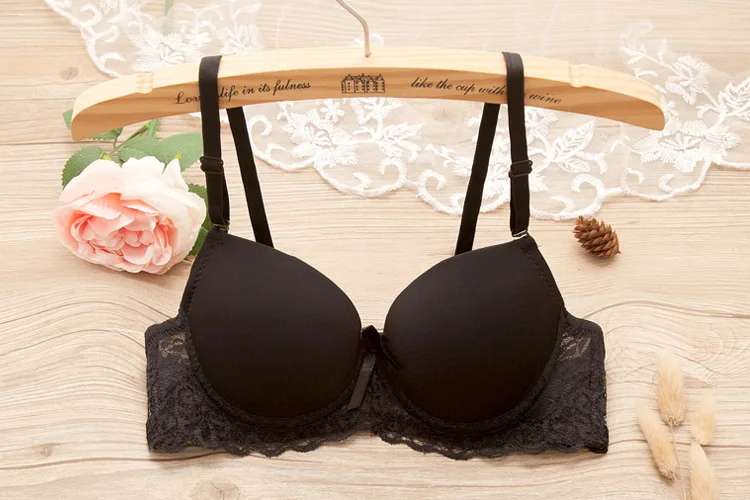 Sexy Lingerie Push Up Bra Top Chest Lace Bra Student Small Chest Sexy  Underwire Brassiere 32 34 36 A B T Shirt Girl From Morph1ne, $41.88