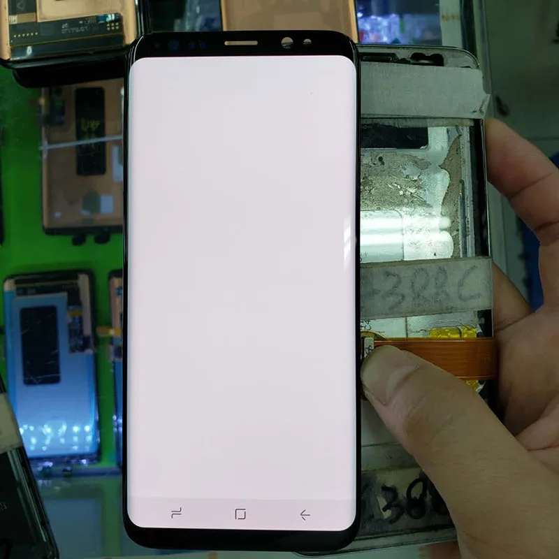 Супер Amoled S8 дисплей для Samsung Galaxy S8 Plus ЖК-экран с рамкой Galaxy S8 Plus G950F G955F сжигание тени ЖК