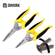 QWORK 7 дюймов/8 дюймов электронные ножницы провод кабель Резак многофункциональные плоскогубцы дологовечный ручной инструмент