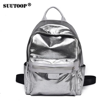 

2019 New hologram sweet silver laser backpack holographic bag girls mochila feminino school leather small backpack preppy style