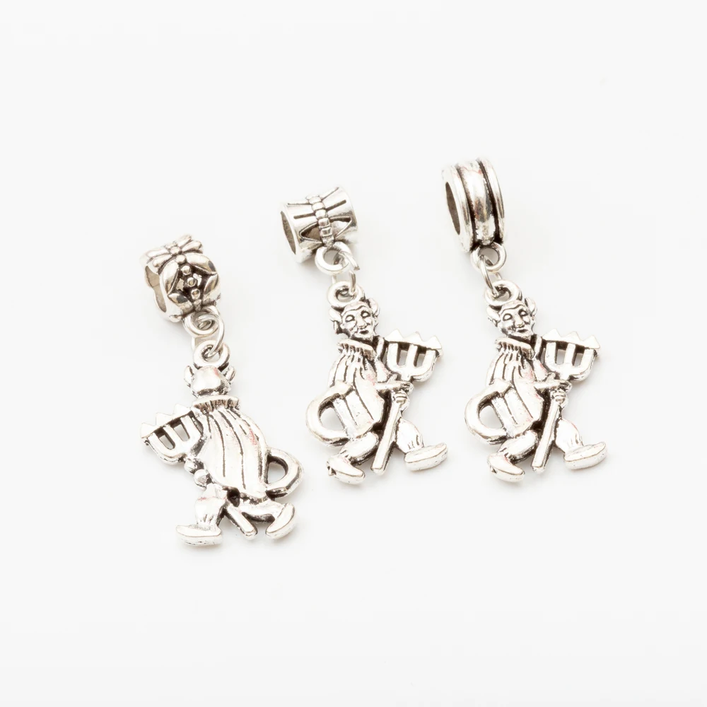 30 шт. винтажное серебряное ожерелье с бусинами Подходит для Pandora стильный браслет