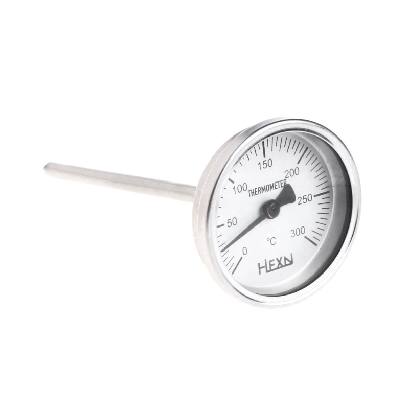 

Stainless Steel Bi-metallic Thermometer 1/4PT Thread L=100mm 0~50~300C WSS-303 W-store Jan15